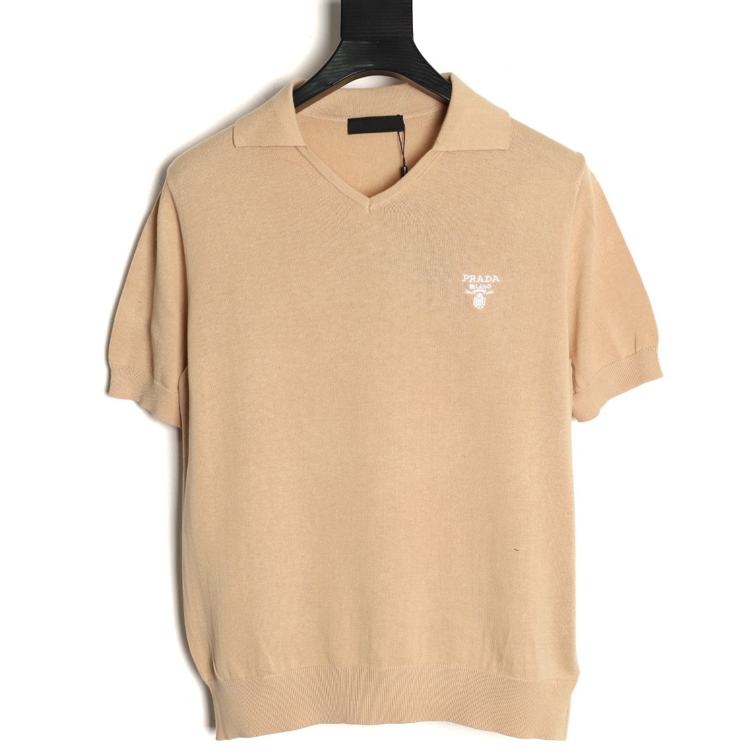 Pra*a short-sleeved polo shirt