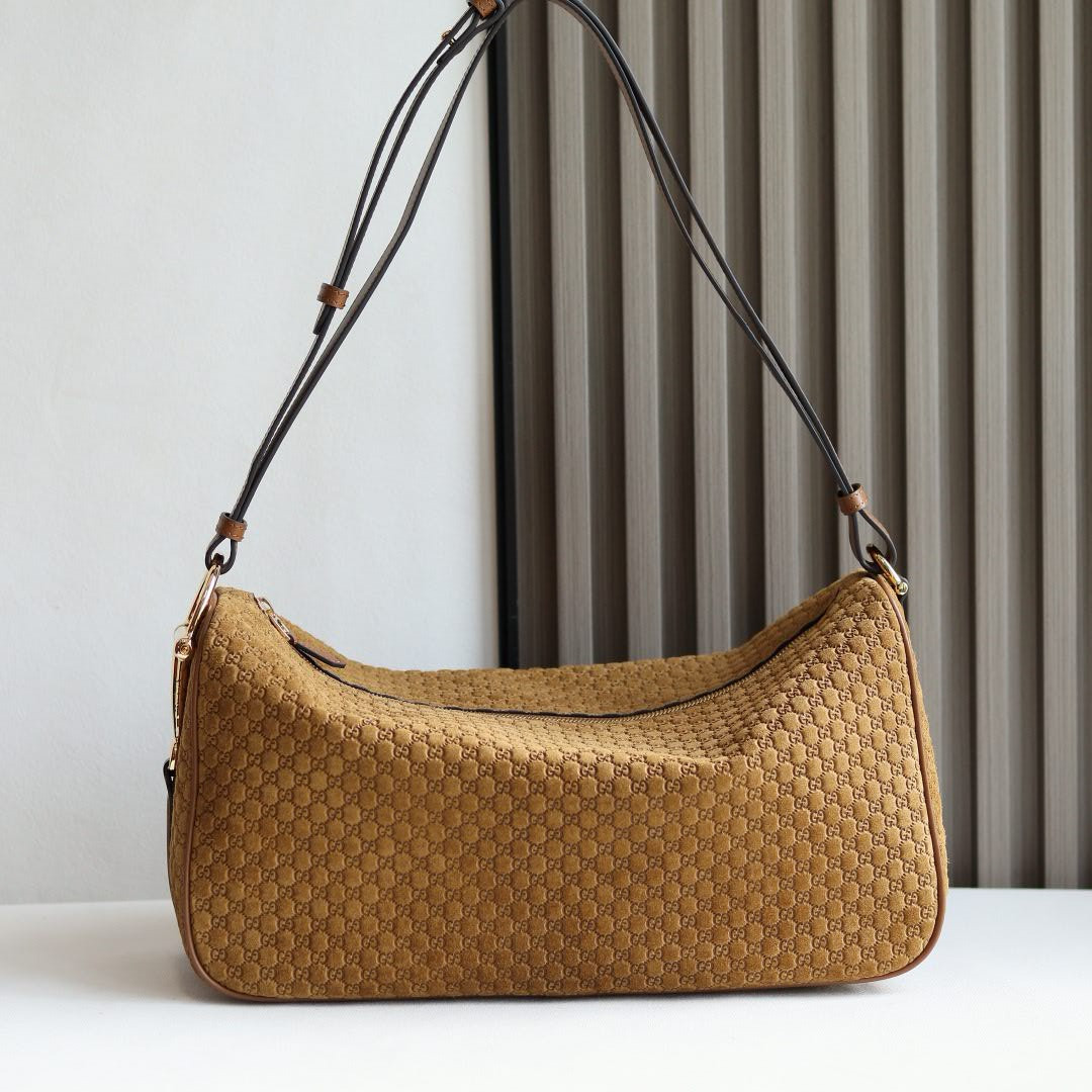 Gvc*1 Half Horsebit Large Shoulder Bag Without Box 38x20x15cm