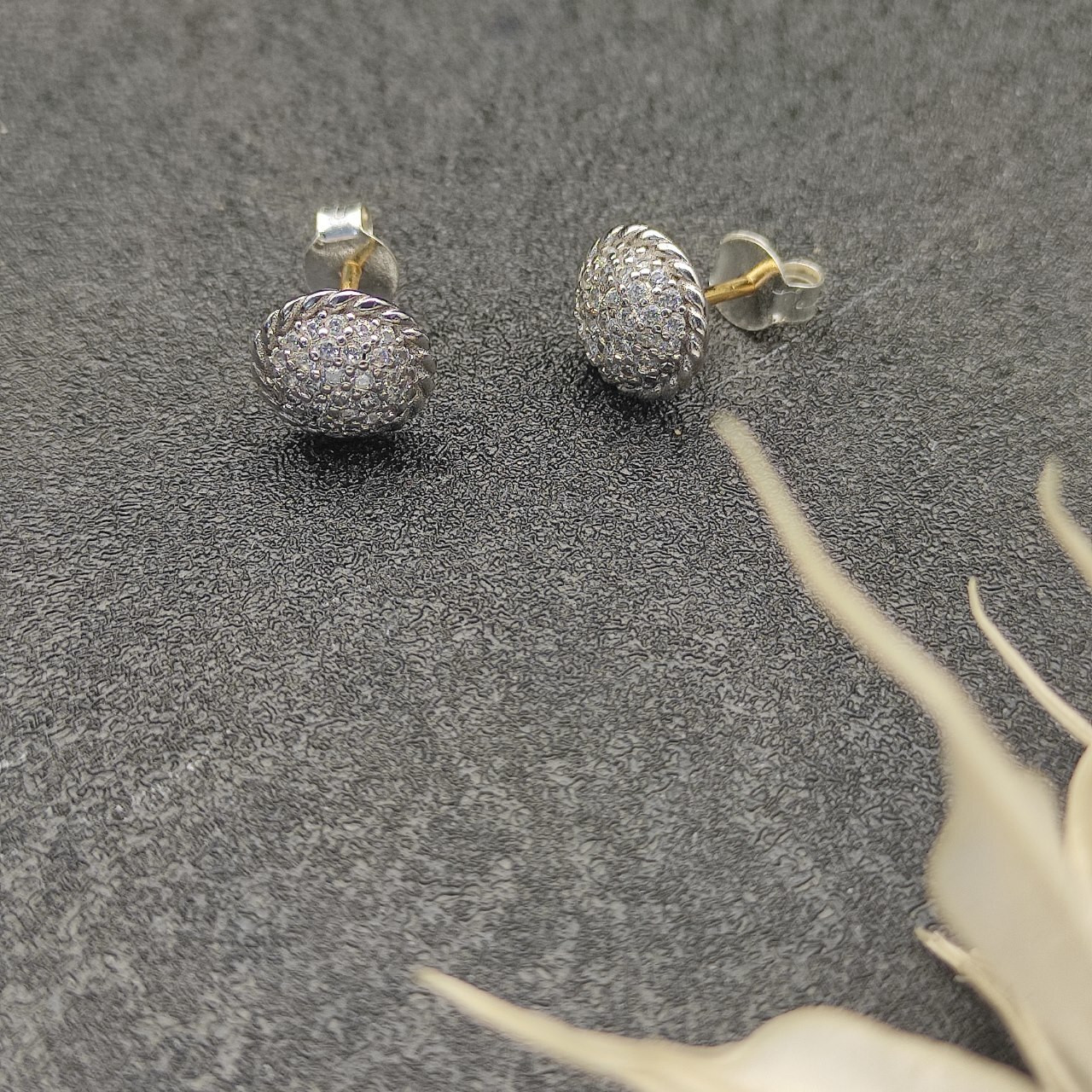 David Yurman 8.6mm round full D1am0nd Earrings