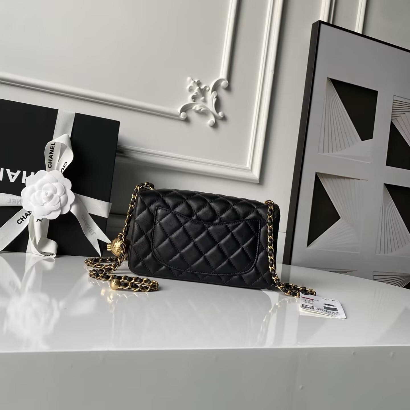 Ch**el MINI FLAP BAG 4.7 × 7.8 × 2.3 in