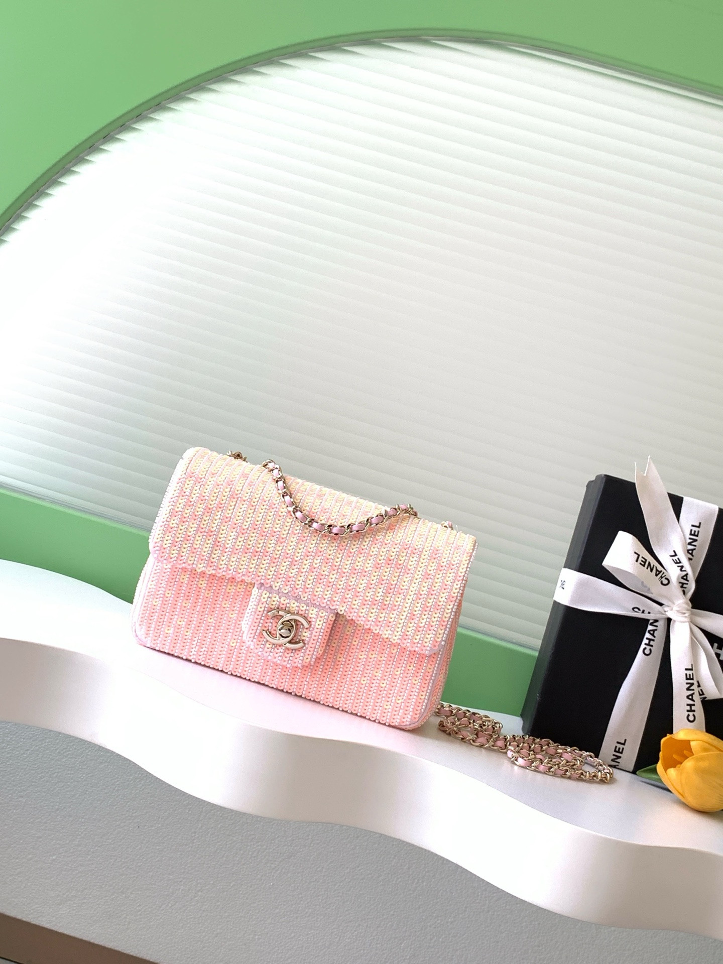 Ch**el flap bag 21x14x8cm