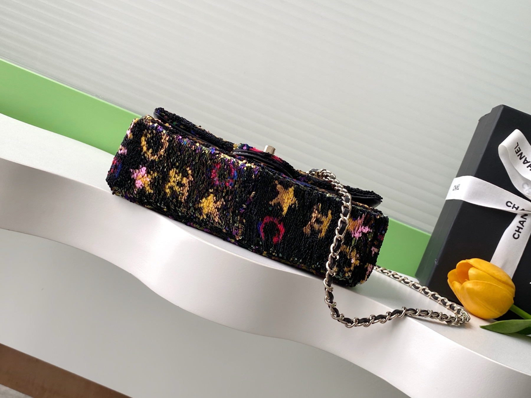 Ch**el Flap Bag 14x21x8cm