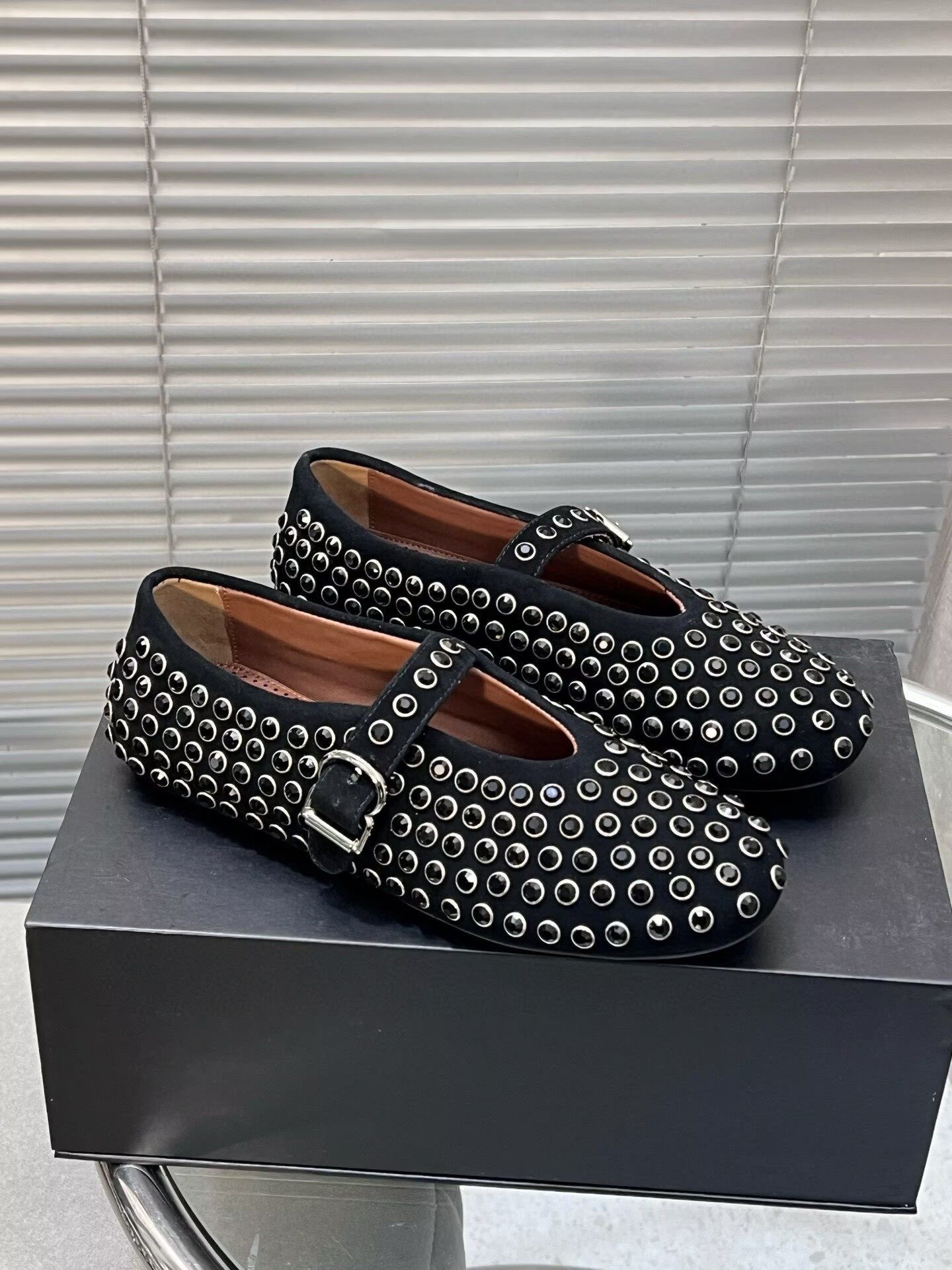 UA ALAÏA STRASS BALLET FLATS