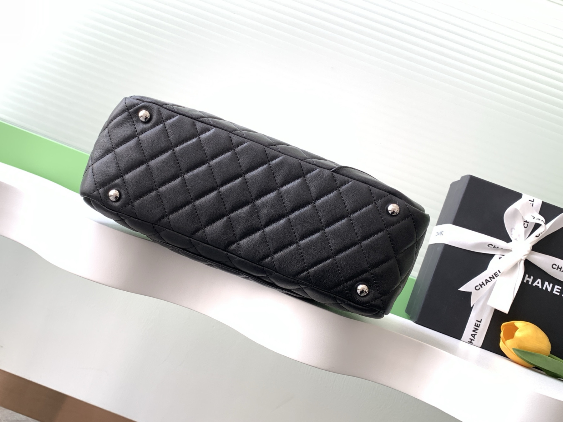 Chanel Cambon Tote Bag 15x27x10cm