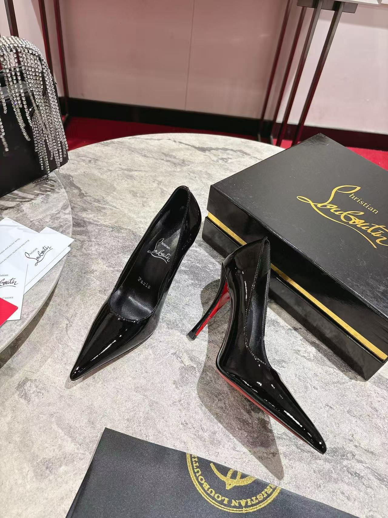 UA Chr1st1an Louboutin CL red-bottom shoes 10cm Heel (Customized, no exchange no return, about 10 days)