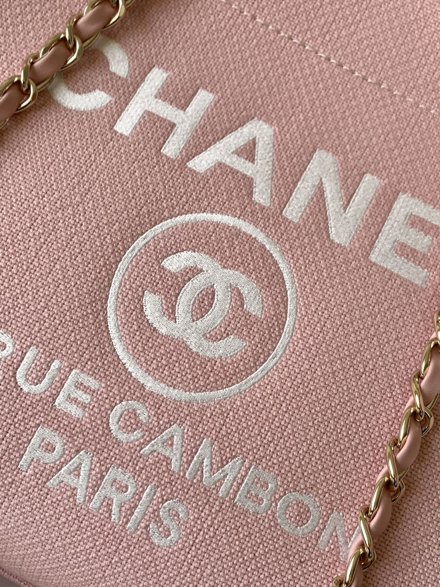 Chanel Deauville Tote Shopping Bag 38x13x22cm