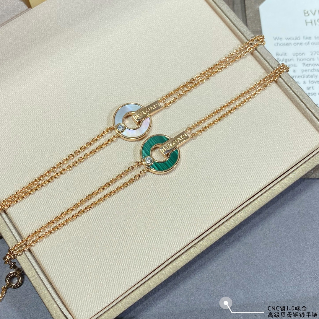 Bv1g*ai Copper Coin Fritillaria Bracelet