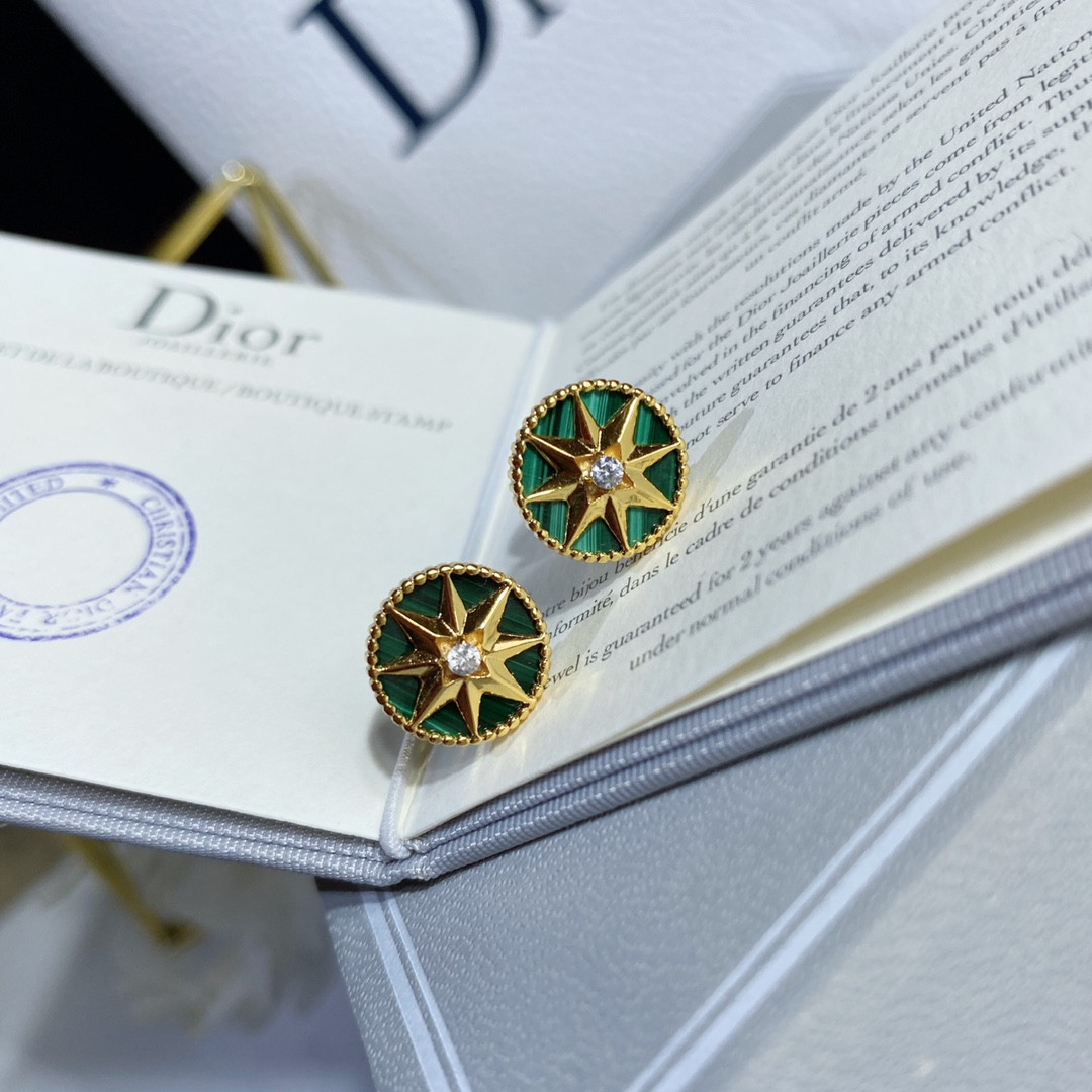 D10r compass Stud Earrings