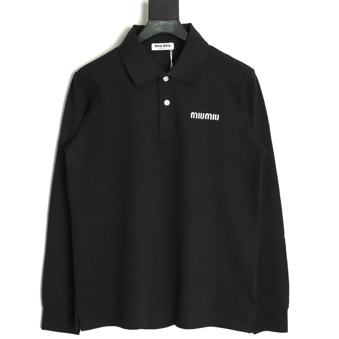 Miu Miu Long-sleeved Polo Shirt