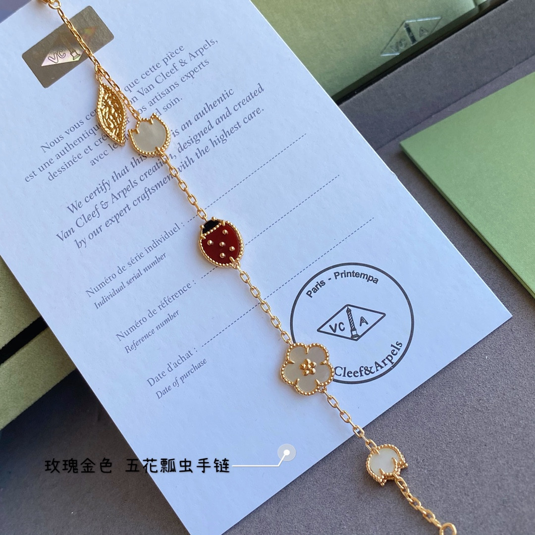 V*n Cl**f & Arpels Ladybug Bracelet