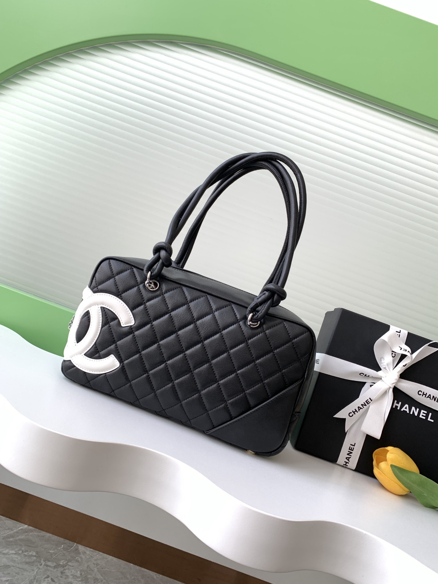 Chanel Cambon Tote Bag 15x27x10cm