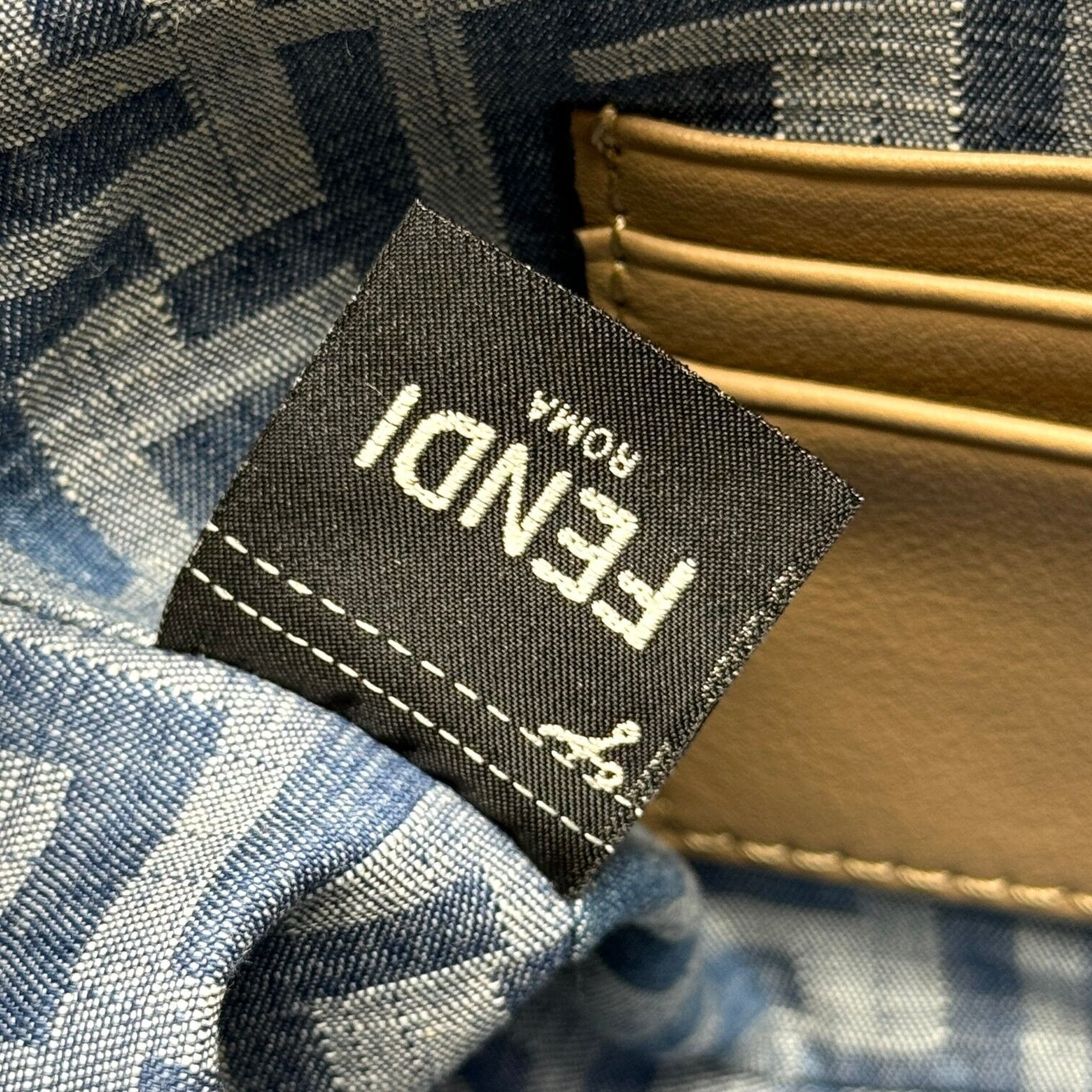 F**di Mini Baguette Denim 20x13x5cm