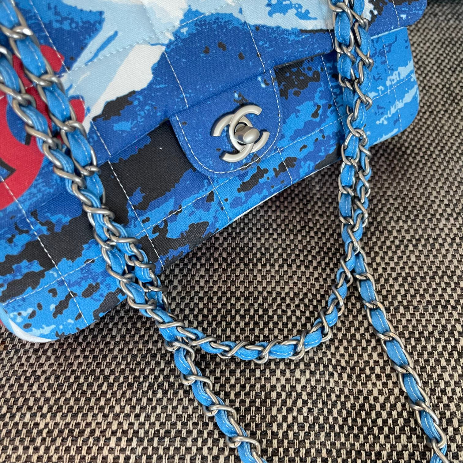 Ch**el surf line flap bag 25x15x6cm
