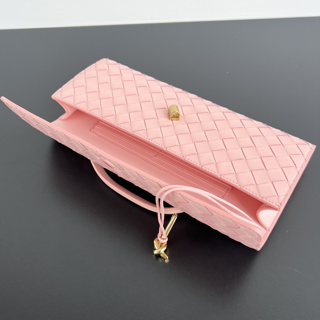 B0tt*ga Ven*ta Long Clutch Andiamo With Handle Fondant 31x13x3cm
