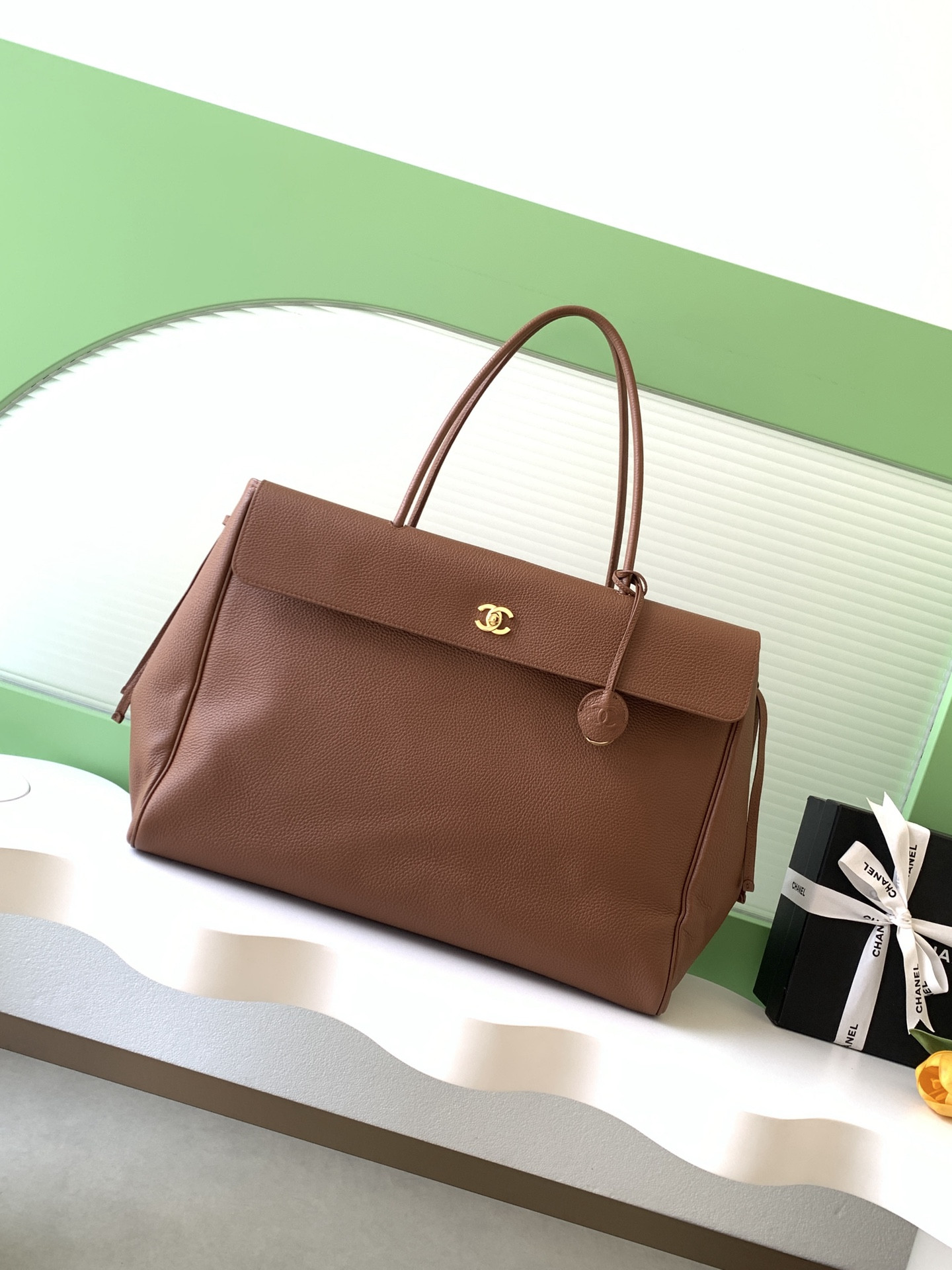 Ch**el large shopping tote as6289 33x43x17.5cm