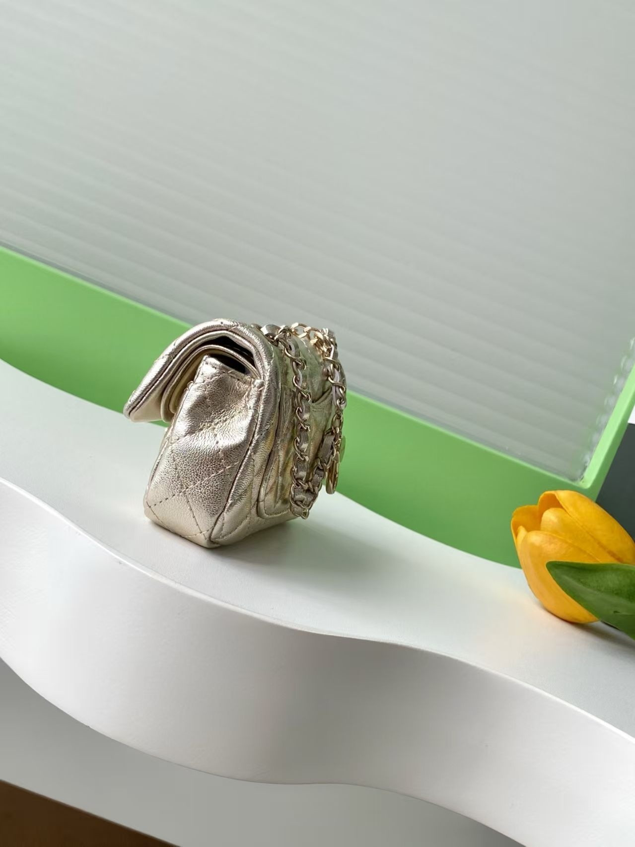 Ch**el Classic Mini Bag with Hook 8x12.5x5cm