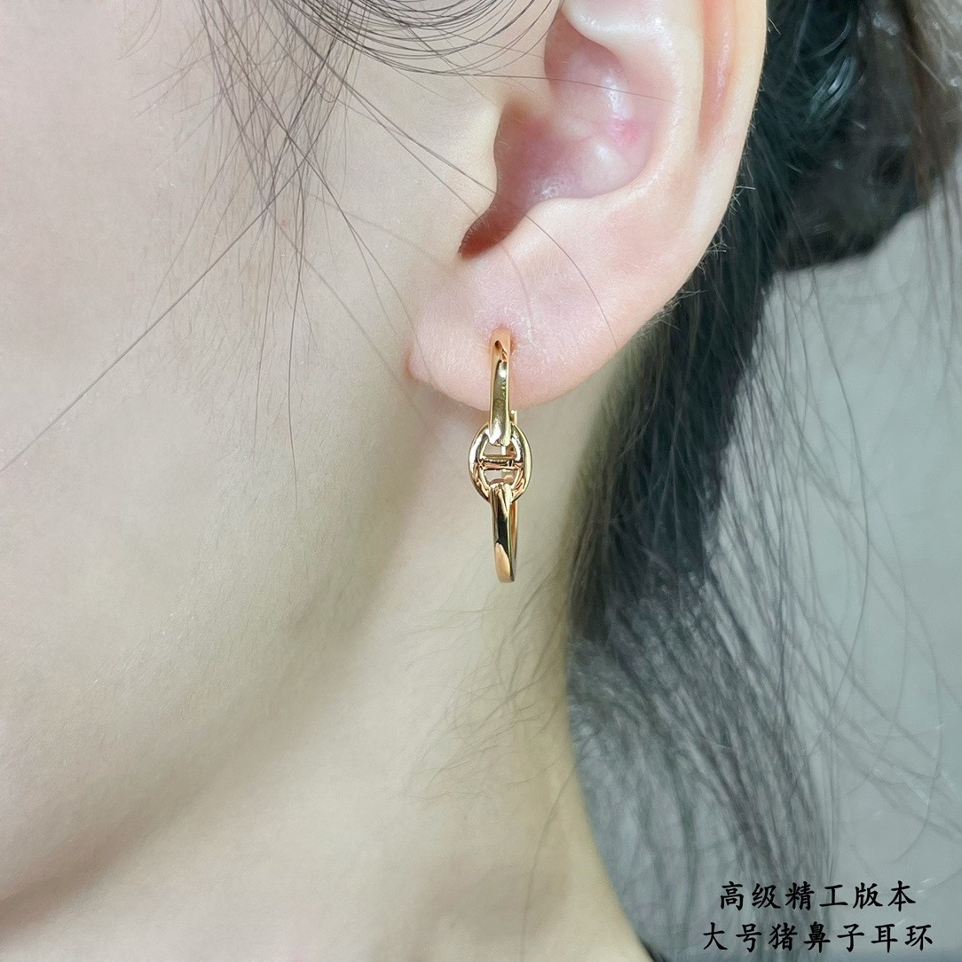 H**me5 Pig Nose Earrings Ag925