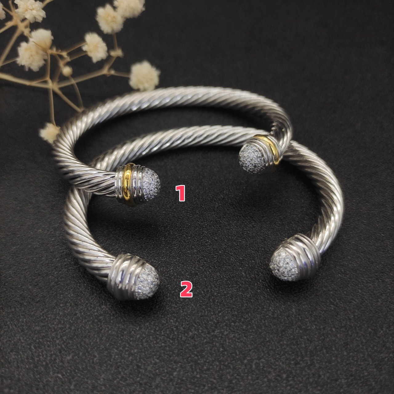 David Yurman 7mm Wrap Bracelet(wrist circumference 15-20cm)