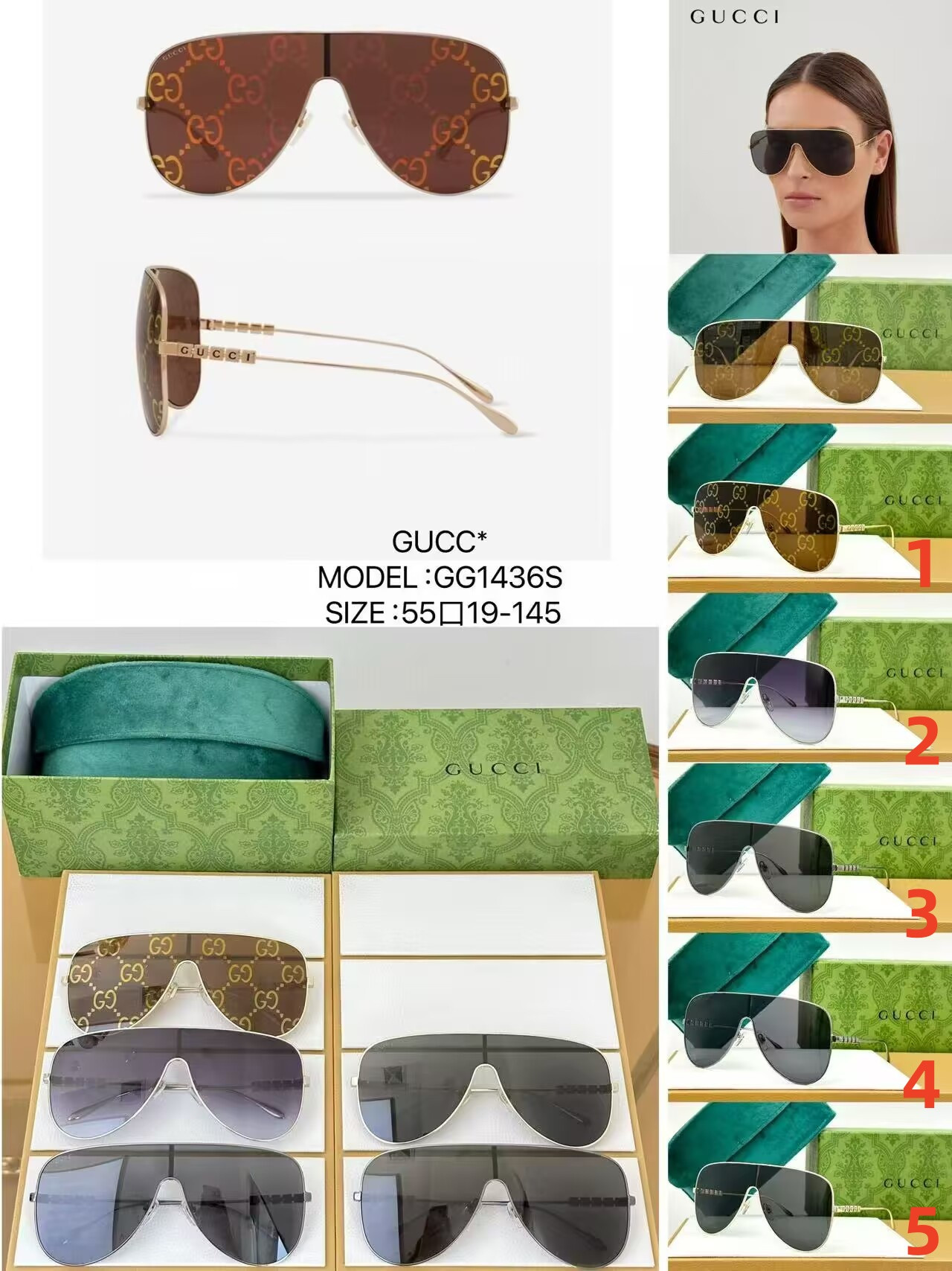 Gvc*1 Glasses GG1436S 55-19-145