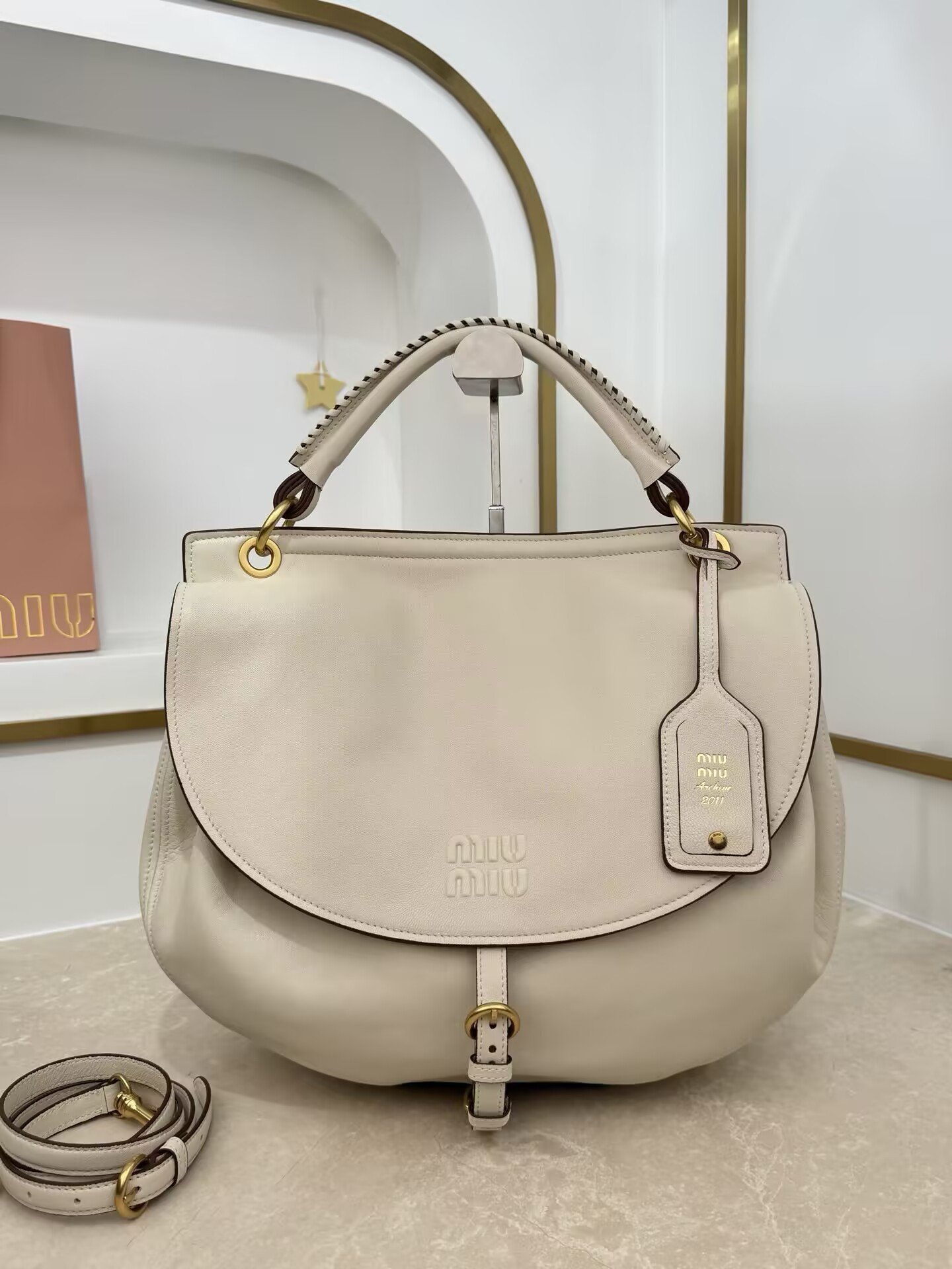 M1v M1v Rendez-vous Leather Bag 33x39.5x15cm