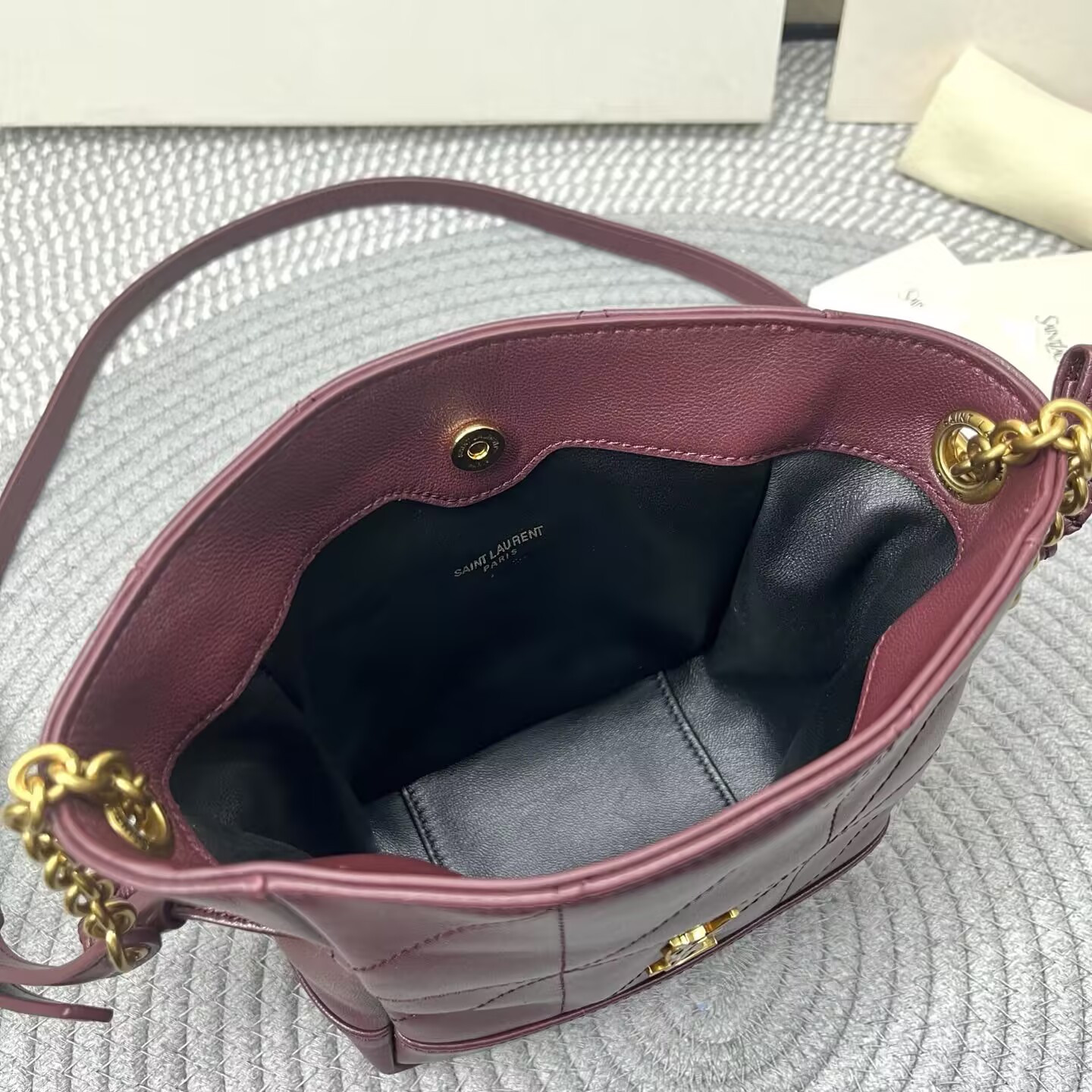 Y51 jamie mini shoulder pouch in lambskin 14.5x15.5x8cm