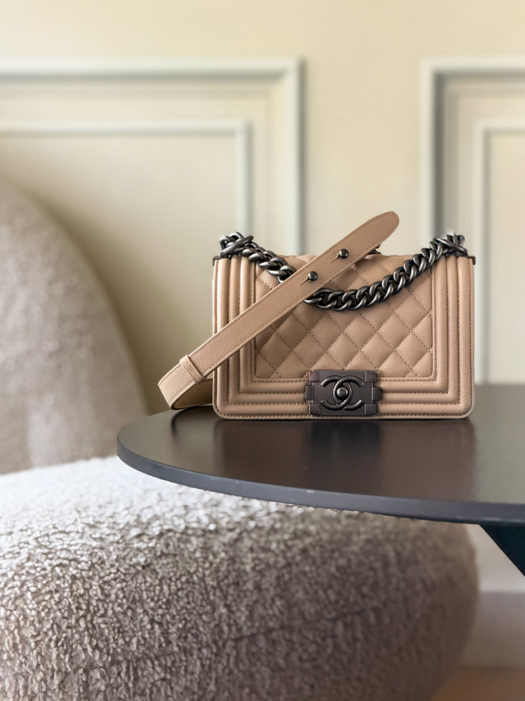 Ch**el boy handbag 12x20x7cm