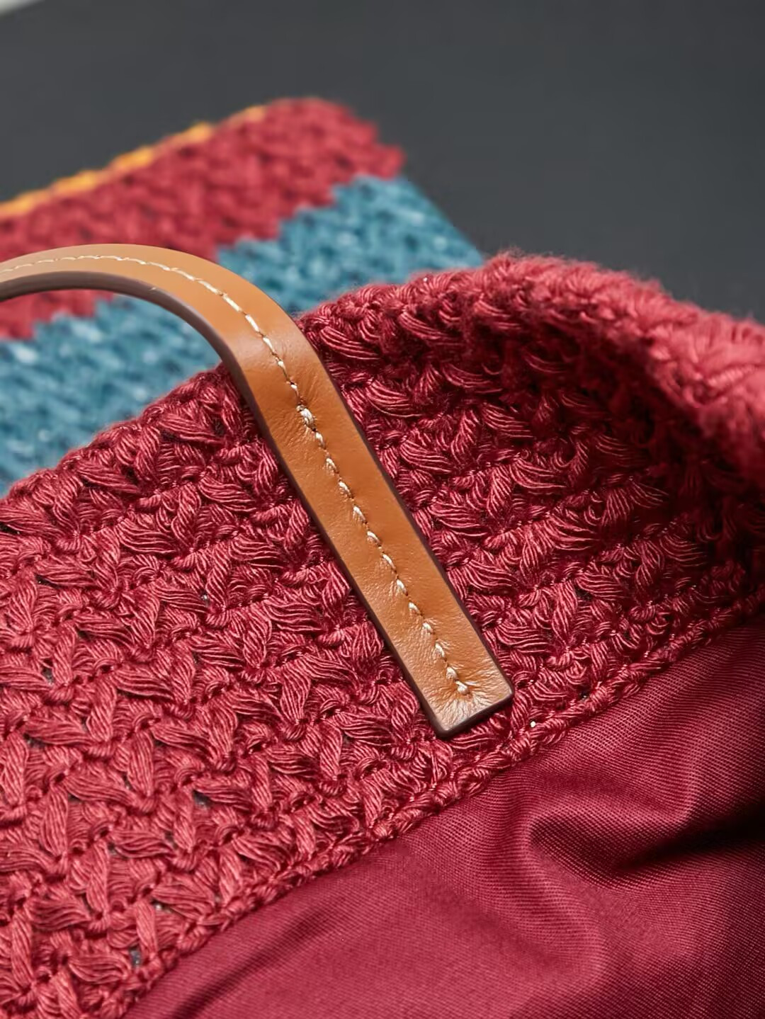 M1v M1v Raffia-effect Woven Tote Bag 41x32cm