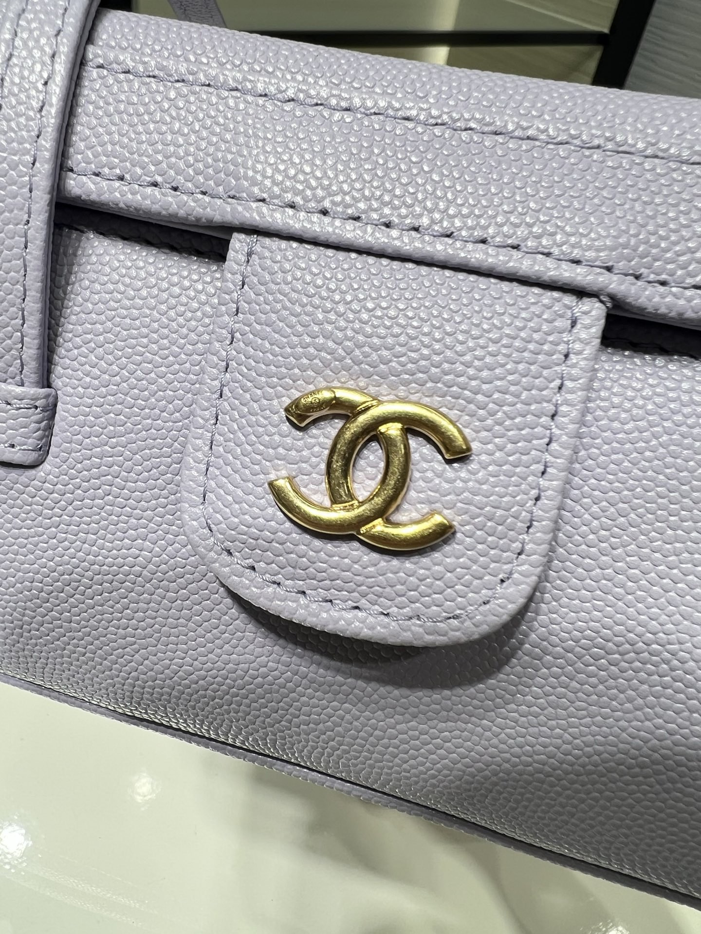 Ch**el preppy coco long box bag ap5067 17x9.5x8cm