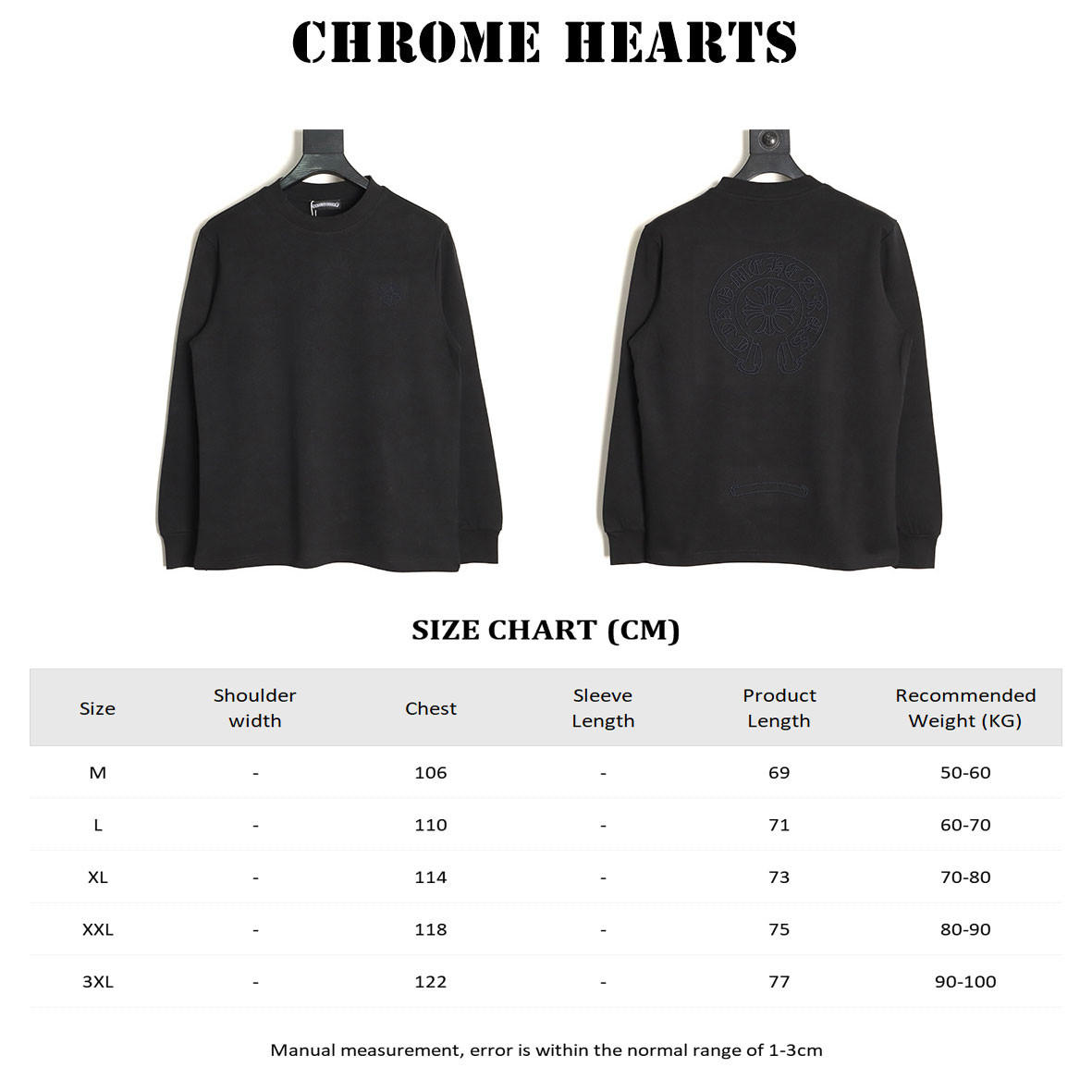 Ch*0me He**ts 25FW Long-sleeved T-shirt