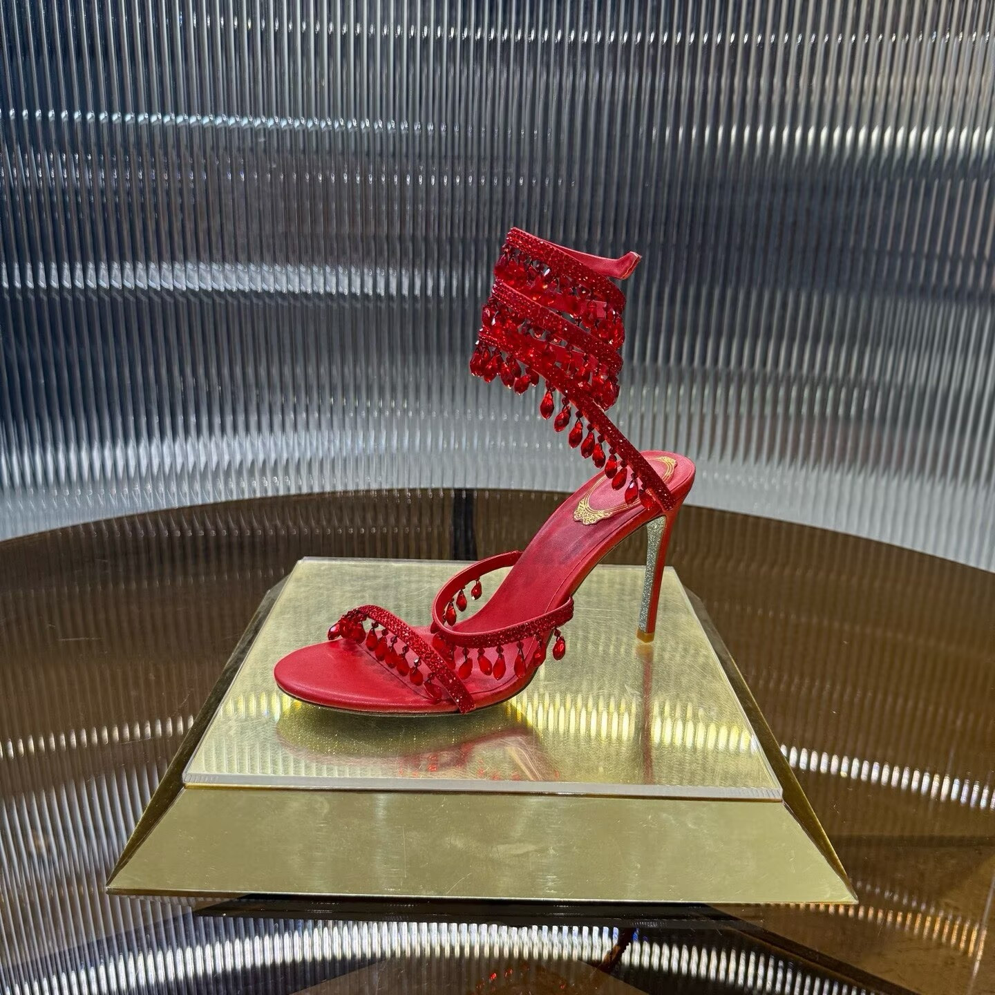 UA RENÉ CAOVILLA CHANDELIER SANDAL 95mm