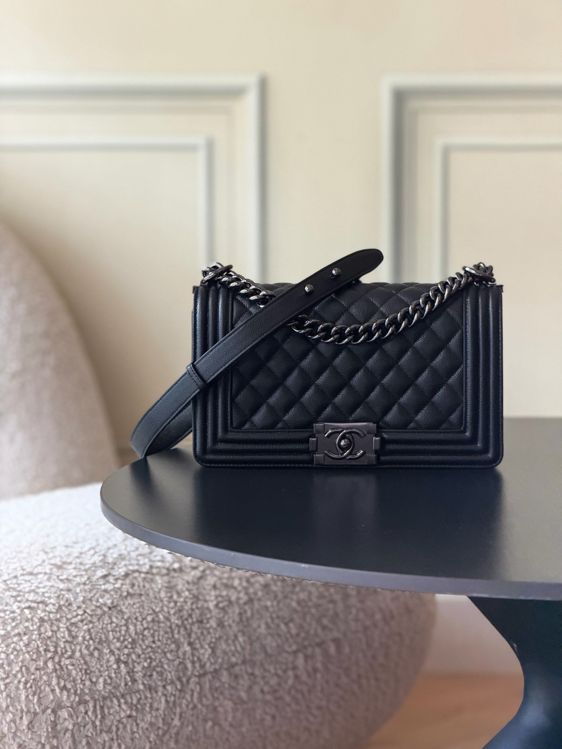 Ch**el boy handbag 15x25x9cm