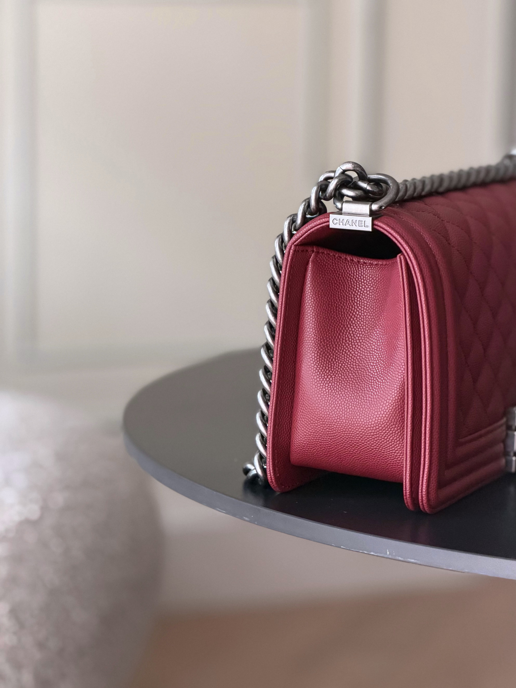 Ch**el Boy Handbag 15x25x9cm