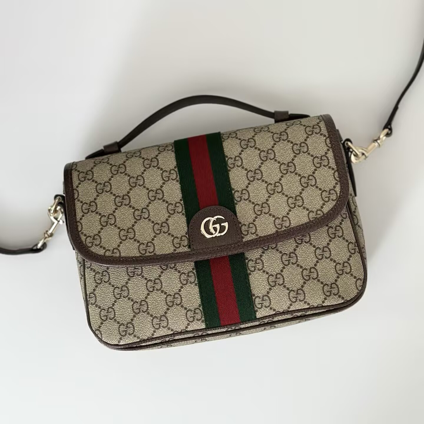 Gvc*1 Ophidia Medium Top Handle Bag 24x11.5x17.5cm