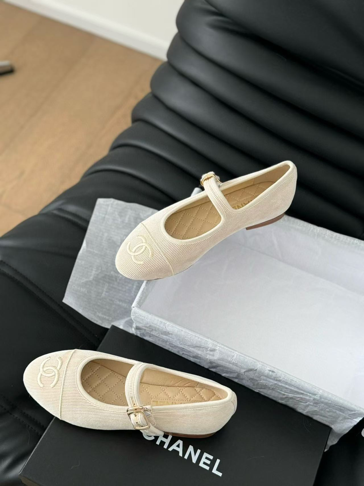 UA Ch**el MARY JANES Cotton & Silk