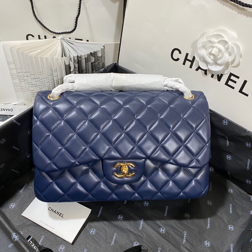 Ch**el classic flap jumbo 30cm cf 19.5×30×10cm
