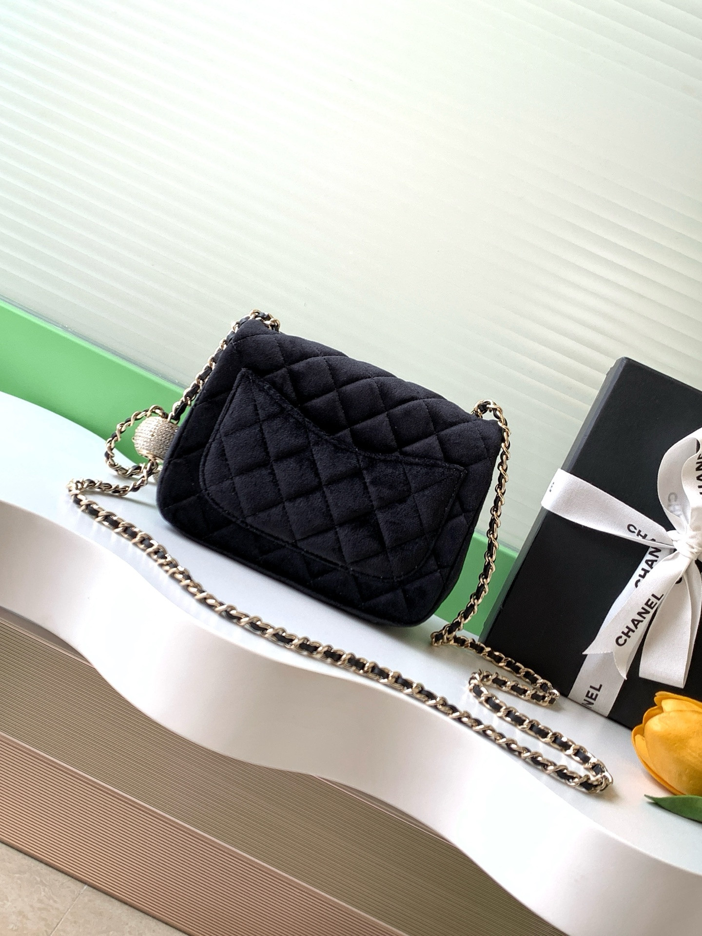 Ch**el MINI FLAP BAG 13x18x7cm