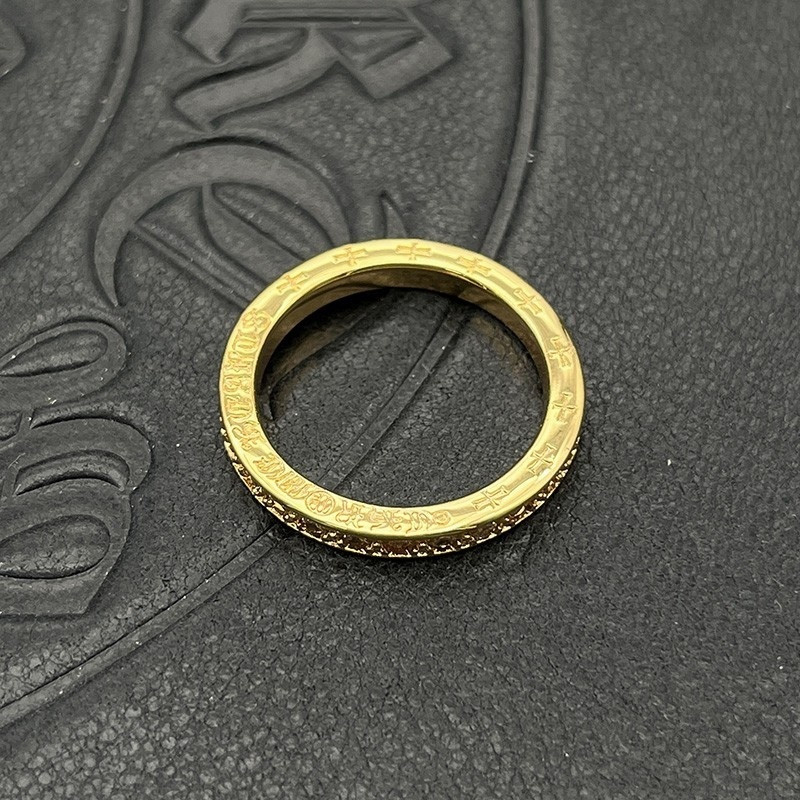 Ch*0me He**ts 3mm Cross Ring