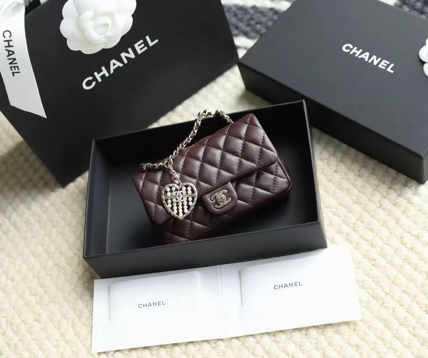Chanel Classic Mini Bag with Hook 8x12.5x5cm