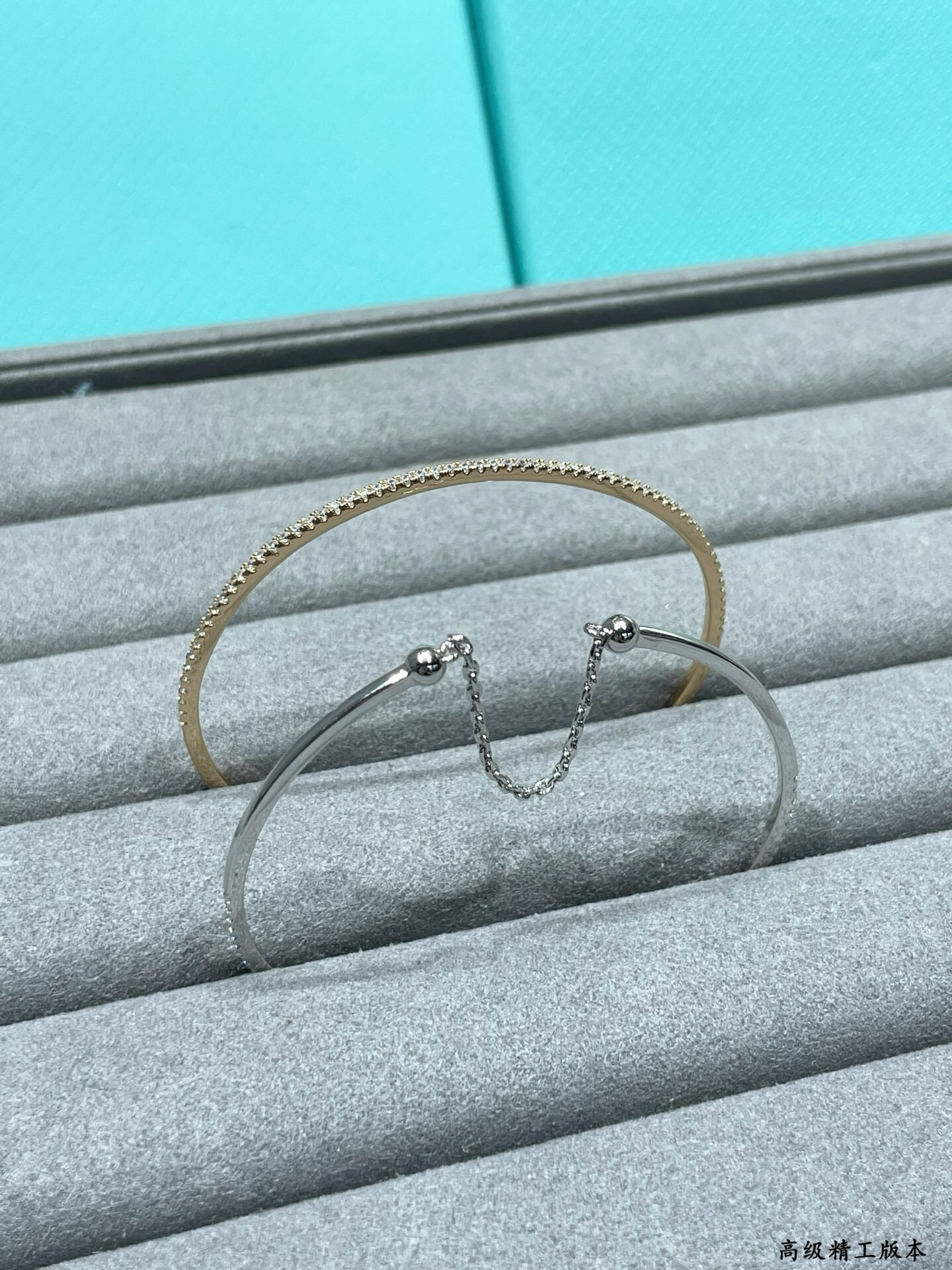 Messika Thin Row of D1am0nds Bracelet with Chain Link