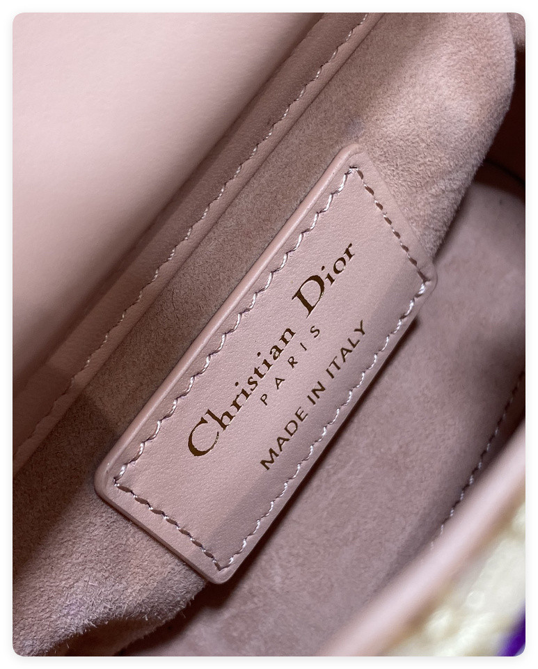 D10r Artistic Limited Edition Three-Gusset Lady D10r Micro Bag with Heavy Bead Embroidery 12x10x5cm