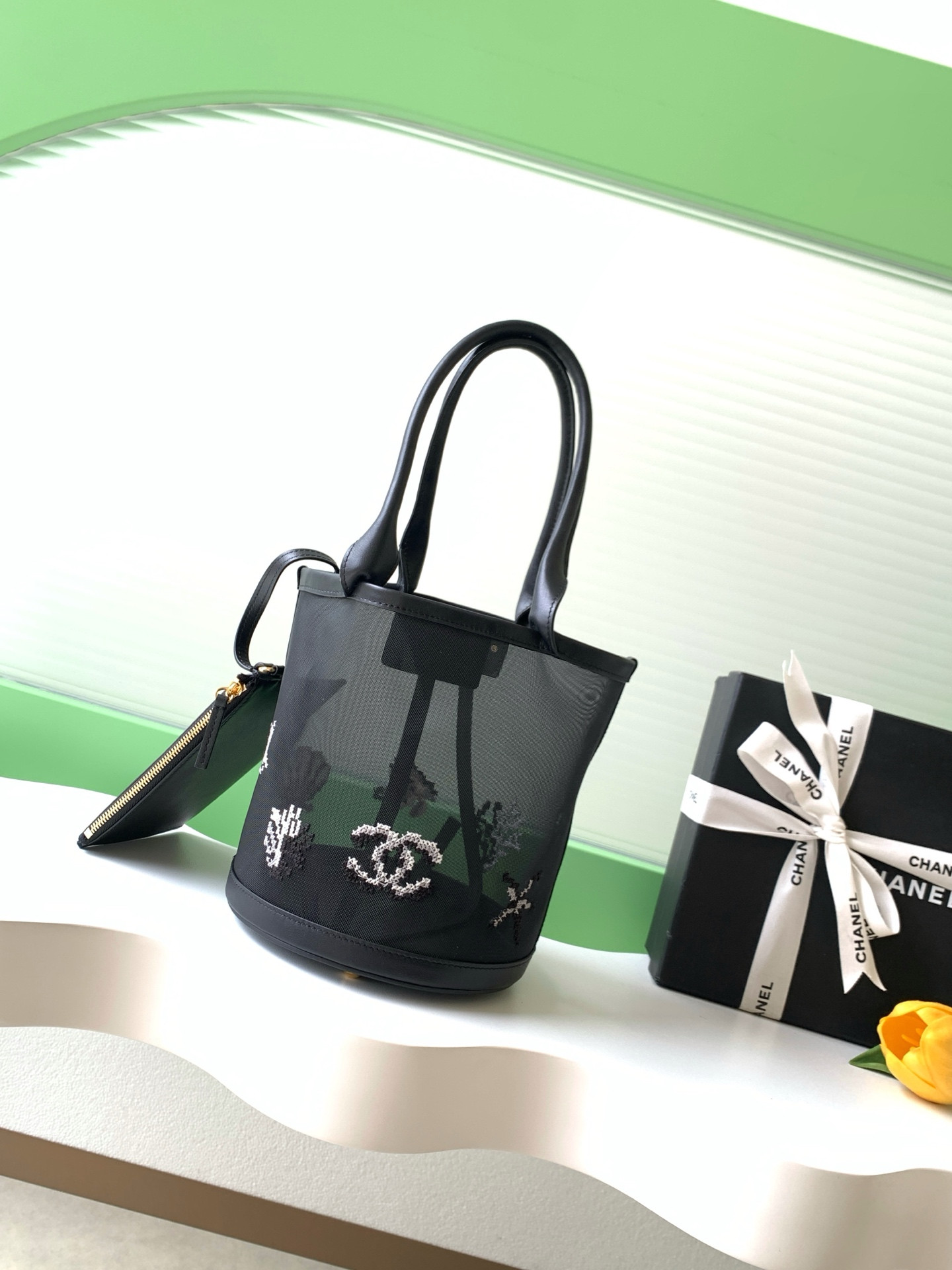 Ch**el large bucket bag as6189 31x24x23cm