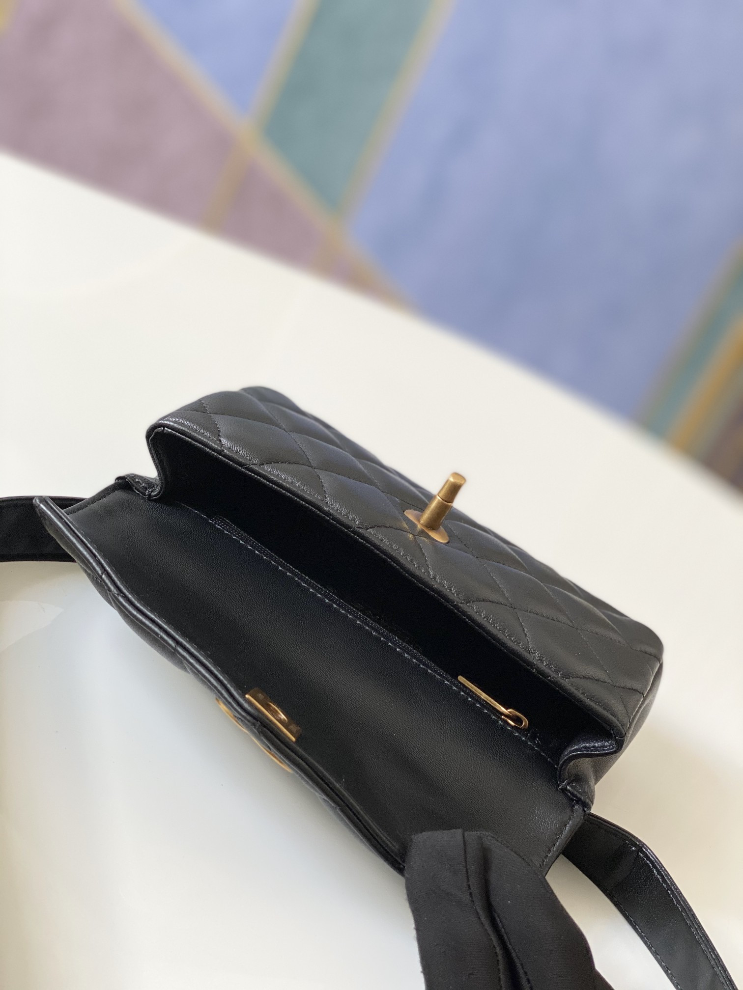 Chanel Quilted Waist Bag 18x12x3.5cm