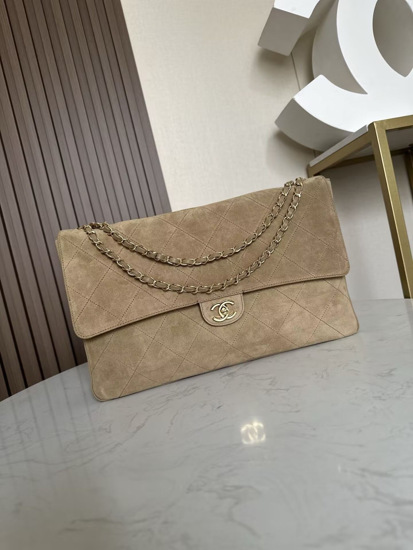 Ch**el flap bag as6234 38x26x11cm