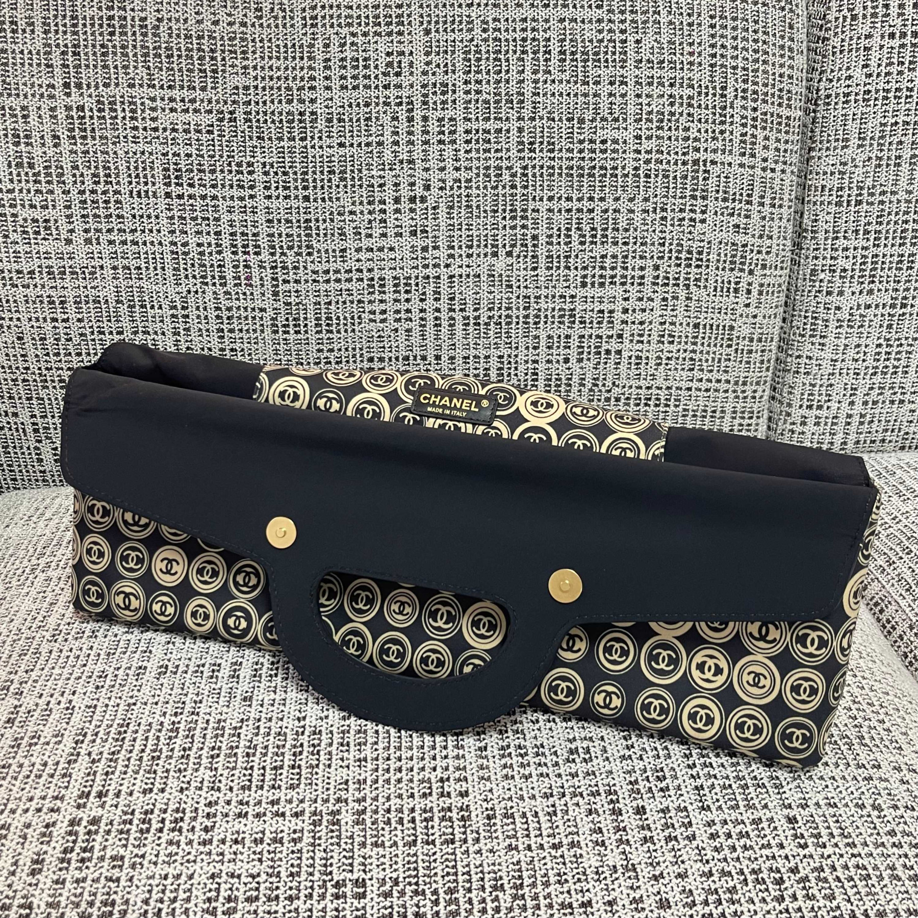 Chanel Vintage Hard-handled Tote Bag 46x34x8cm