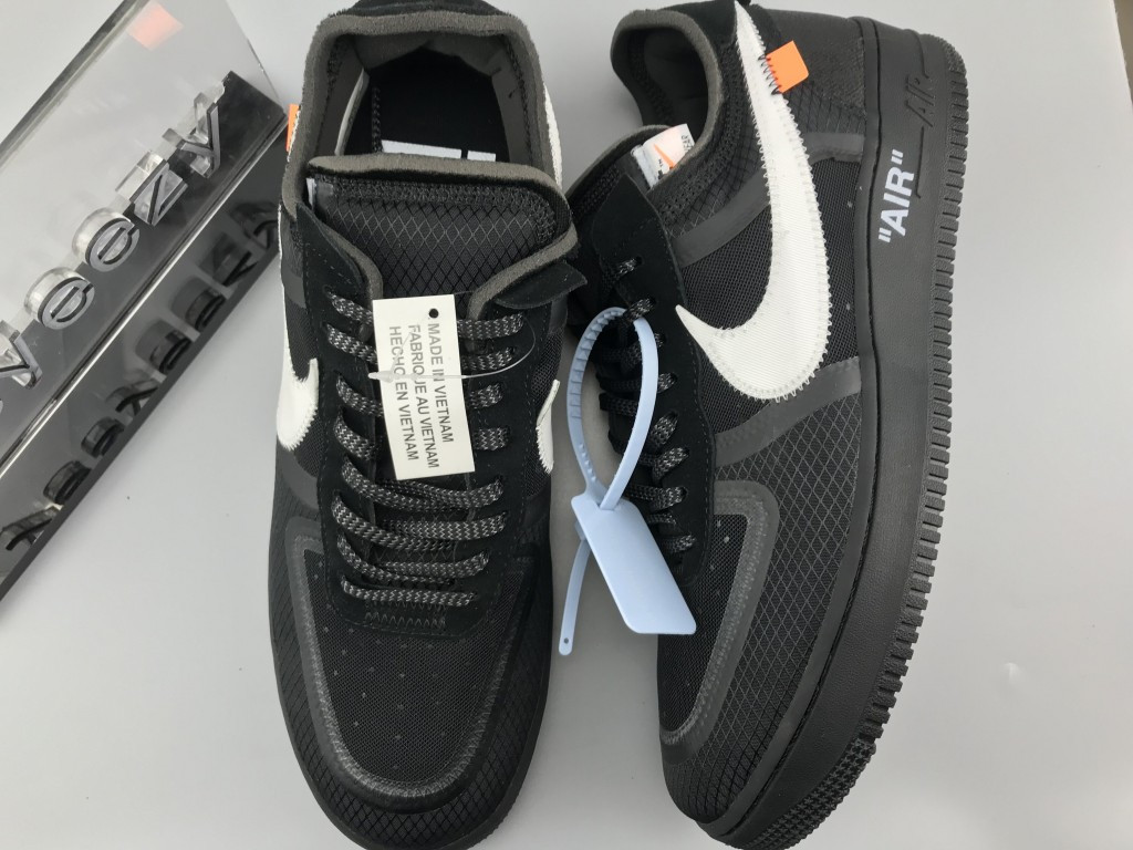 UA THE TEN OFF WHITE NIKE AIR FORCE 1 LOW BLACK