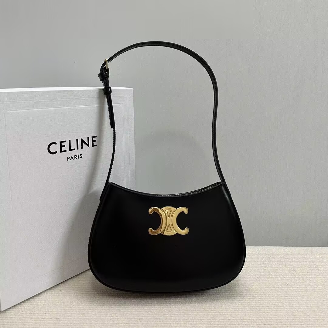 Ce1i*e MEDIUM TILLY BAG in shiny calfskin 22x13.5x4cm