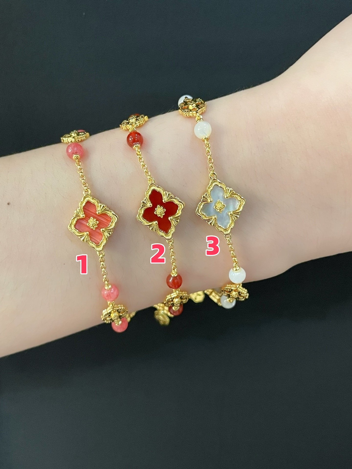 Buccellati Three Flowers Bracelet