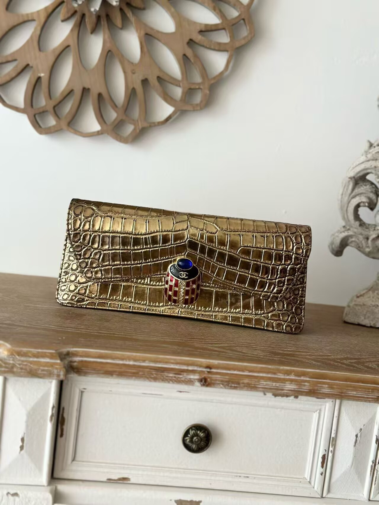 Ch**el Clutch Bag 30x13x14cm