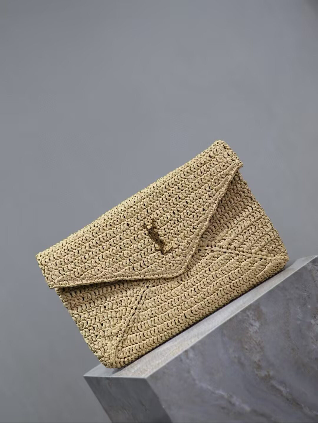 Y51 cassandre large envelope pouch in rope 29.5x18x4.5cm