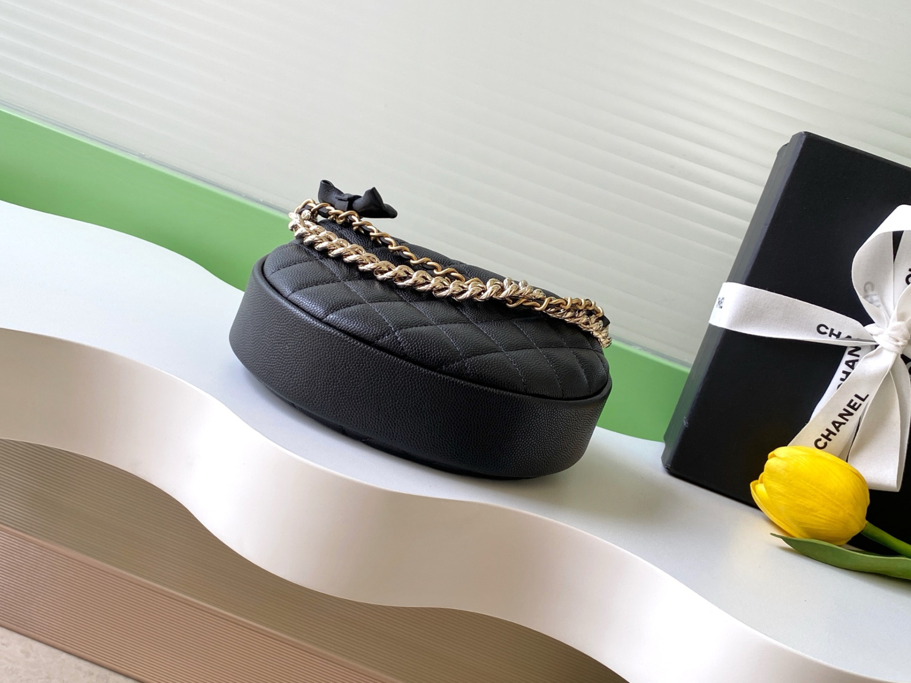 Ch**el Cylindrical Clutch 17x18x7cm